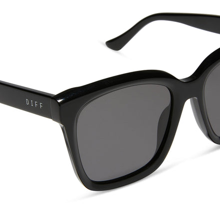 Meredith Sunglasses — Black + Grey