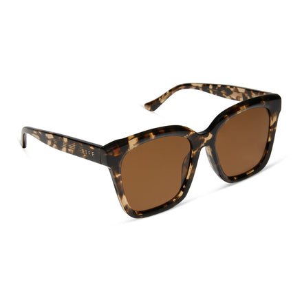 Meredith Sunglasses — Espresso Tortoise + Brown Polarized