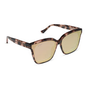Meredith II Sunglasses — Himalayan Tortoise + Taupe Mirror