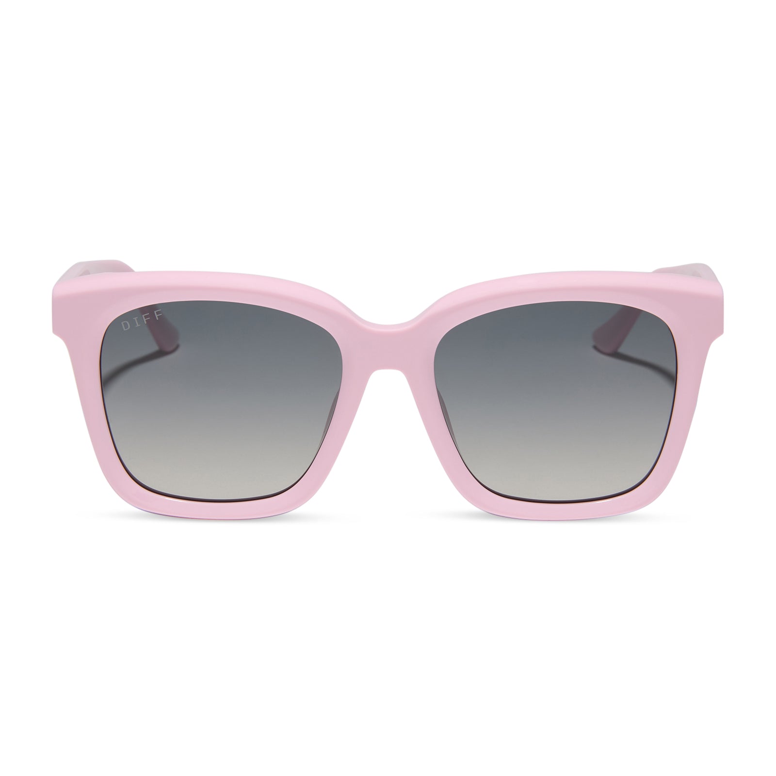 Meredith Sunglasses — Powder Pink + Grey Gradient Polarized