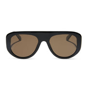 Morgan Sunglasses — Black + Brown Polarized