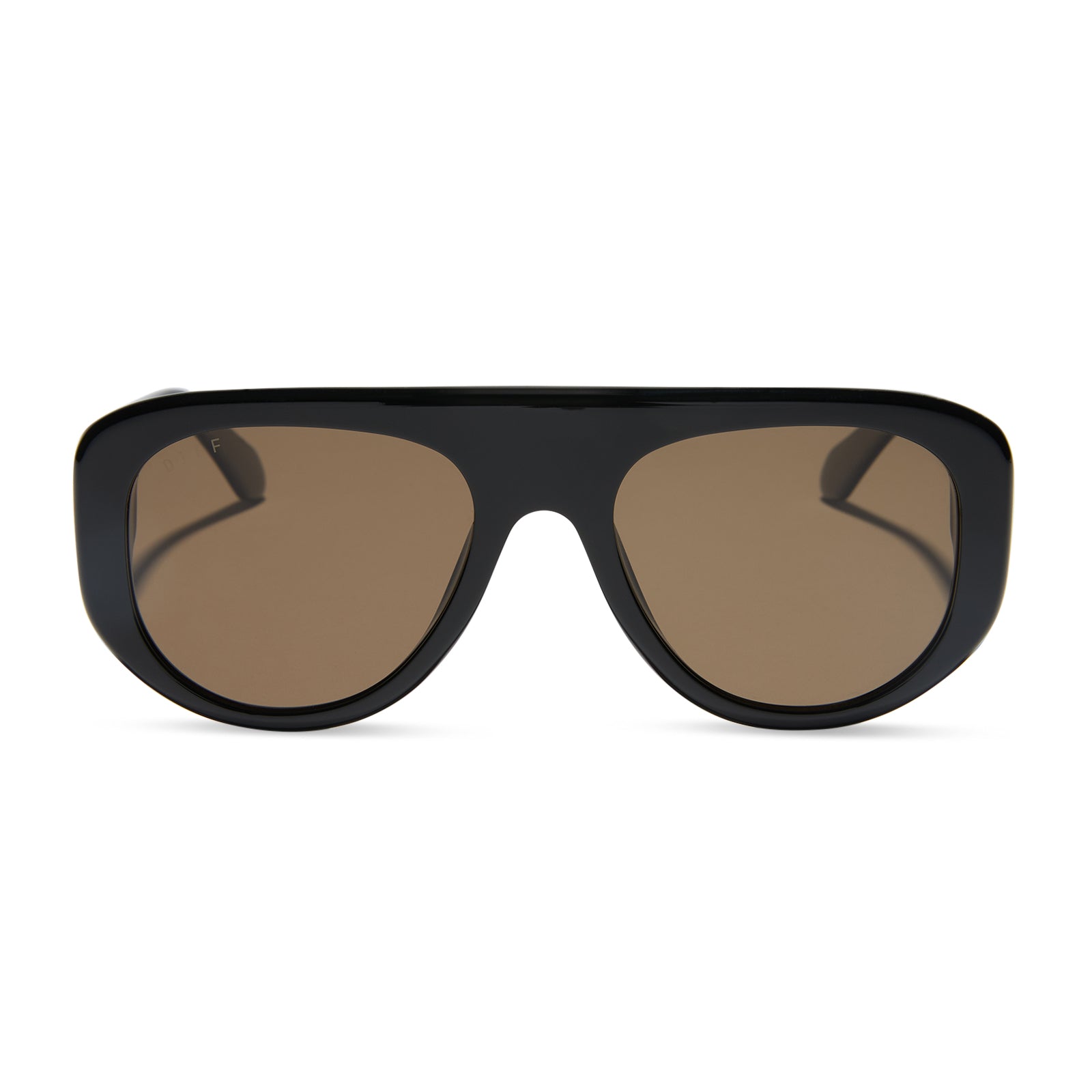 Morgan Sunglasses — Black + Brown Polarized