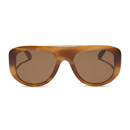 Morgan Sunglasses — Tawny Tortoise + Brown