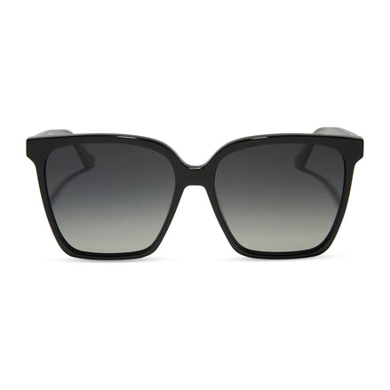Naomi Sunglasses — Black + Grey Gradient Polarized
