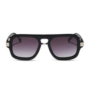 Naomi Sunglasses — Black + Grey Gradient