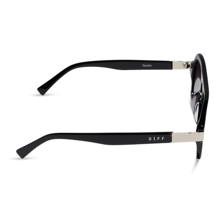 Naomi Sunglasses — Black + Grey Gradient