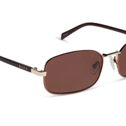 Trinity Sunglasses — Brown + Gold + Brown Crystal