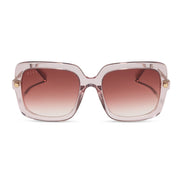 Sandra Sunglasses — Light Pink Crystal + Dusk Gradient