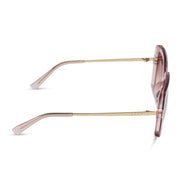 Sandra Sunglasses — Light Pink Crystal + Dusk Gradient