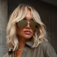Tahoe Sunglasses — Brushed Gold + Gold Mirror