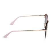 Tahoe Sunglasses — Gold Powder Pink + Taupe Mirror