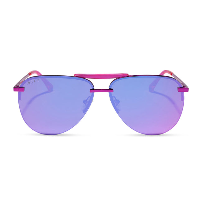 Tahoe Sunglasses — Pink Rush Metallic + Pink Mirror