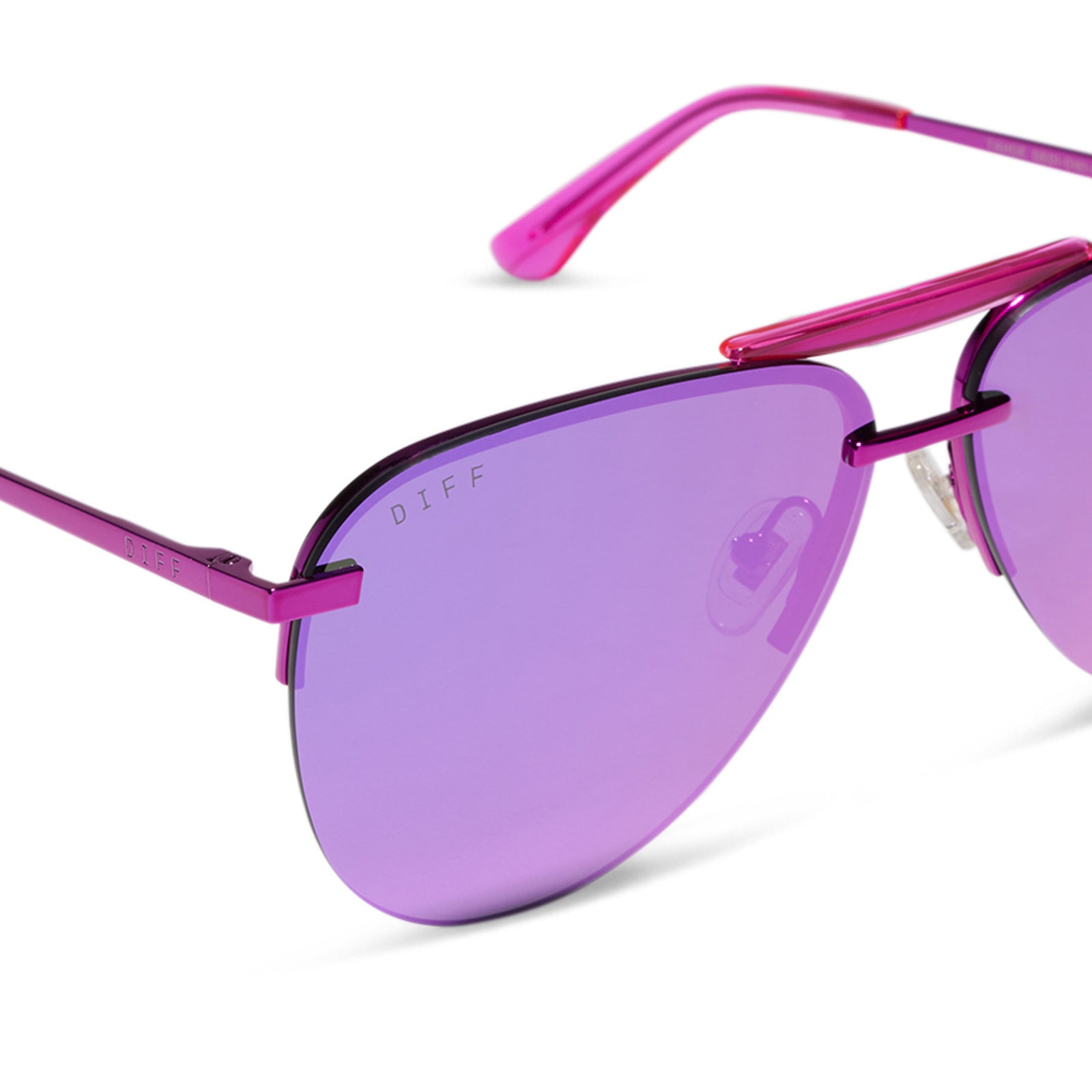 Tahoe Sunglasses — Pink Rush Metallic + Pink Mirror