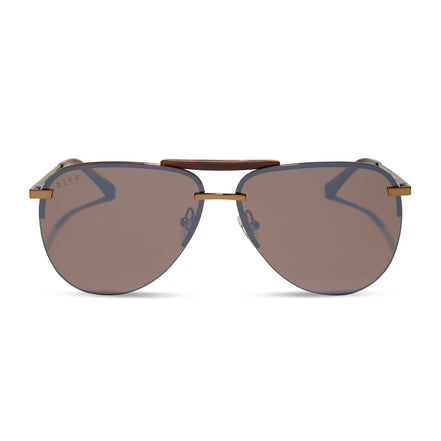Tahoe Sunglasses — Sequoia Tortoise + Brown Gold Flash
