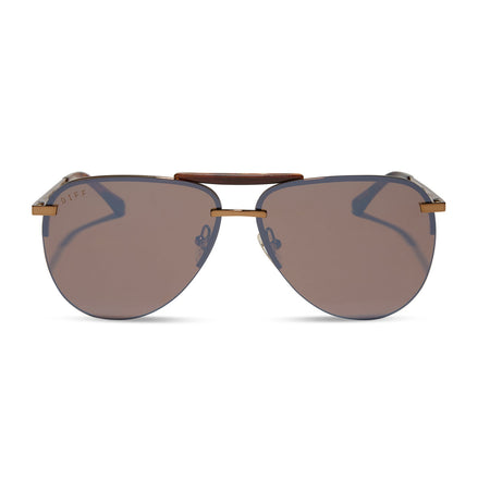 Tahoe Sunglasses — Sequoia Tortoise + Brown Gold Flash