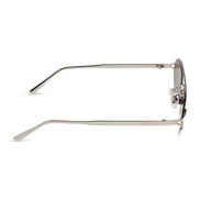 The Brooklyn Sunglasses — Silver + Brown