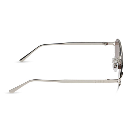 The Brooklyn Sunglasses — Silver + Brown