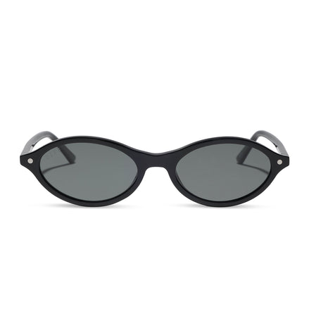 The City Sunglasses — Black + Grey Polarized