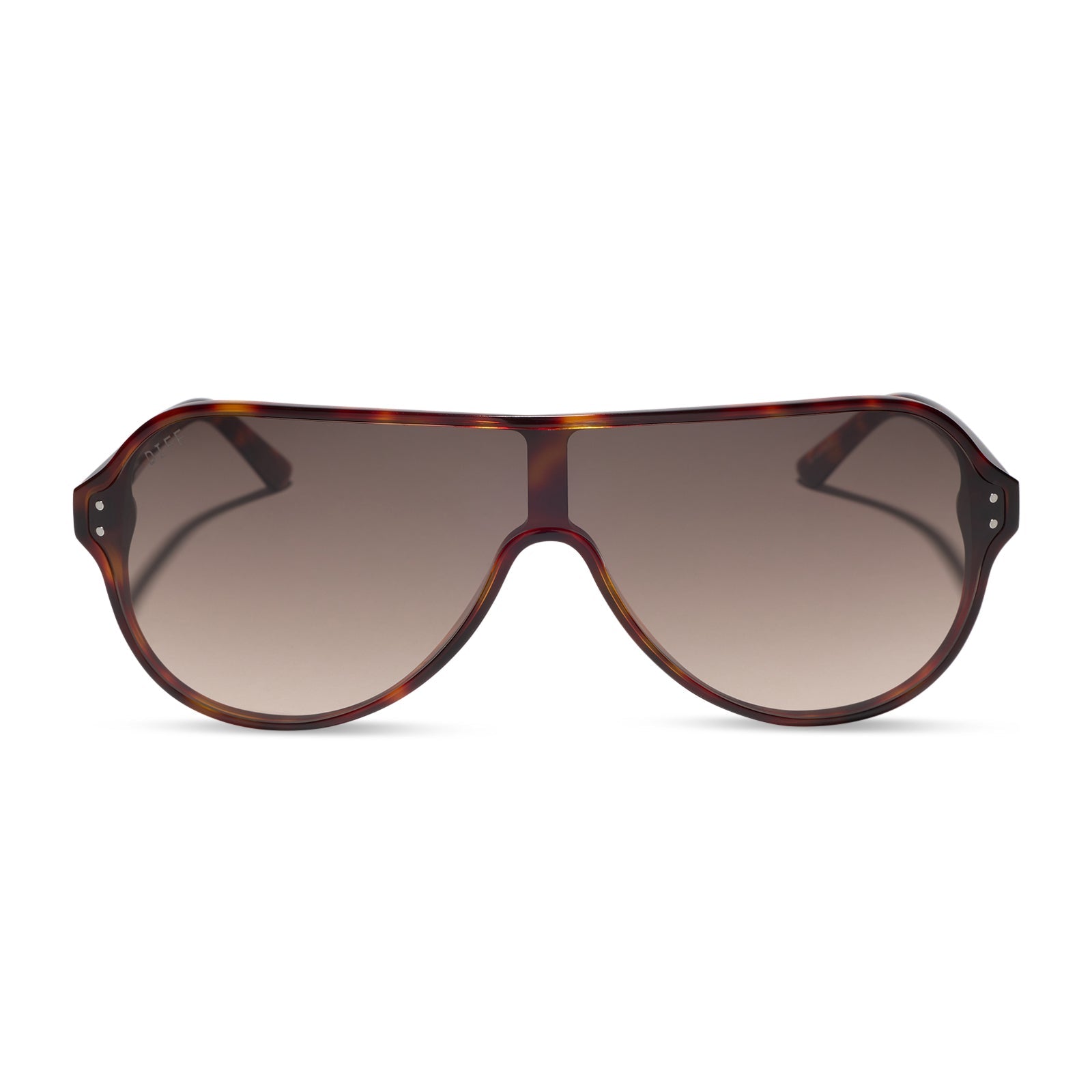 The Downtown Sunglasses — Tortoise + Brown Gradient