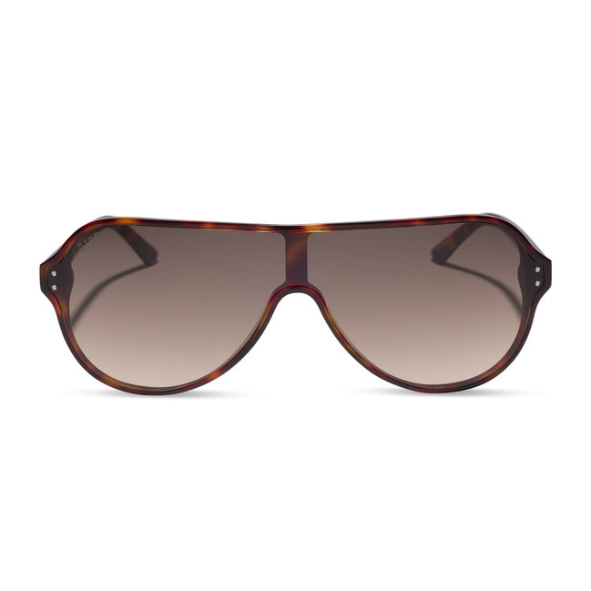 The Downtown Sunglasses — Tortoise + Brown Gradient