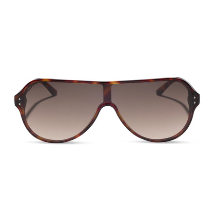 The Downtown Sunglasses — Tortoise + Brown Gradient