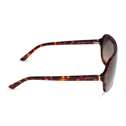The Downtown Sunglasses — Tortoise + Brown Gradient