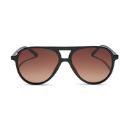 Tosca II Sunglasses — Black + Brown Gradient