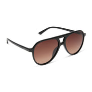 Tosca II Sunglasses — Black + Brown Gradient