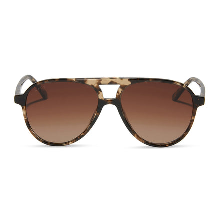 Tosca II Sunglasses — Espresso Tortoise + Brown Gradient Polarized