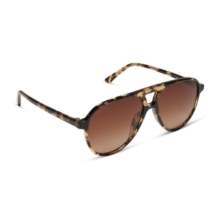 Tosca II Sunglasses — Espresso Tortoise + Brown Gradient Polarized