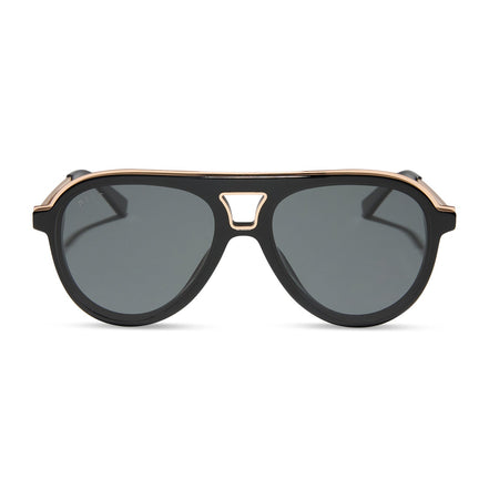 Tosca III Sunglasses — Black + Grey Polarized