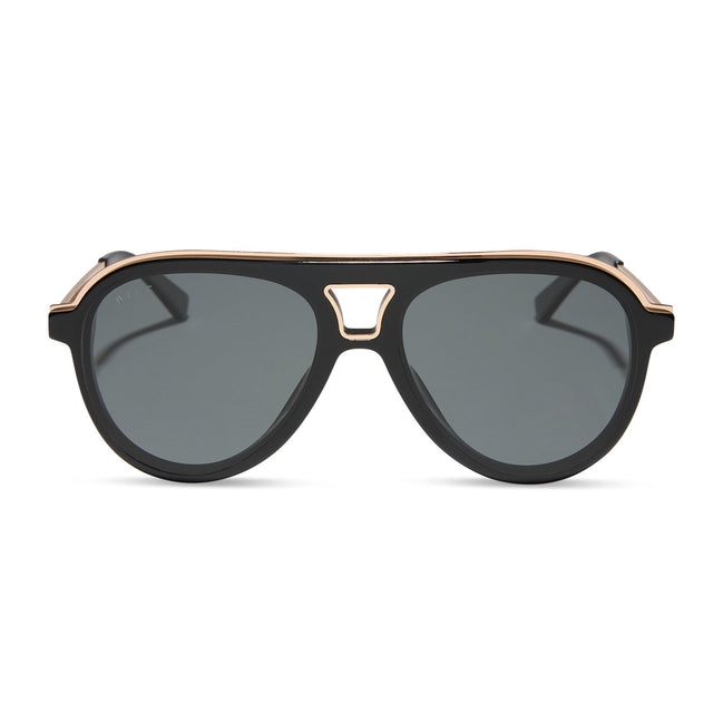 Tosca III Sunglasses — Black + Grey Polarized