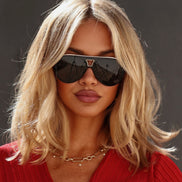Tosca III Sunglasses — Black + Grey Polarized