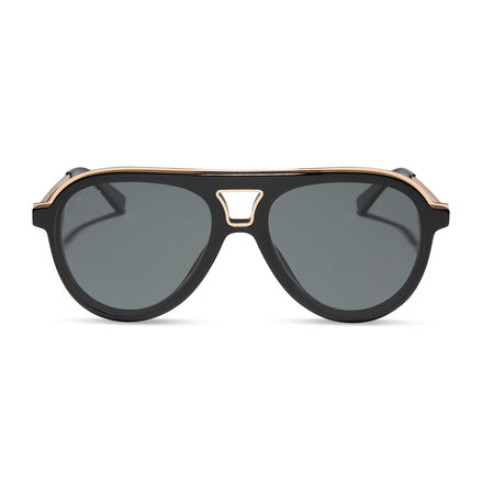 Tosca III Sunglasses — Black + Grey Polarized
