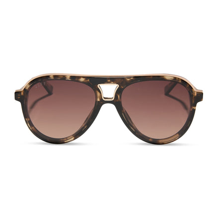 Tosca III Sunglasses — Espresso Tortoise + Brown Gradient Polarized