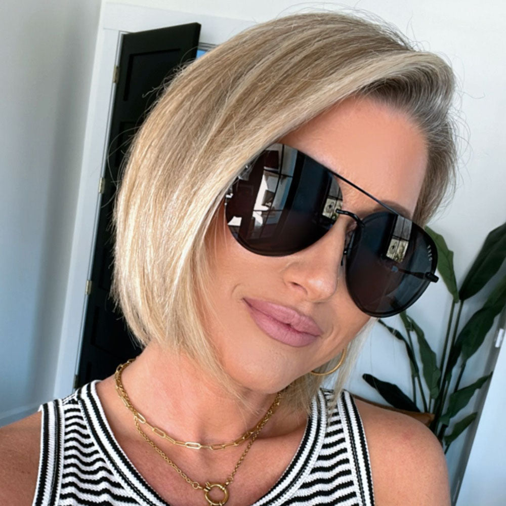 Lenox Sunglasses — Black + Grey