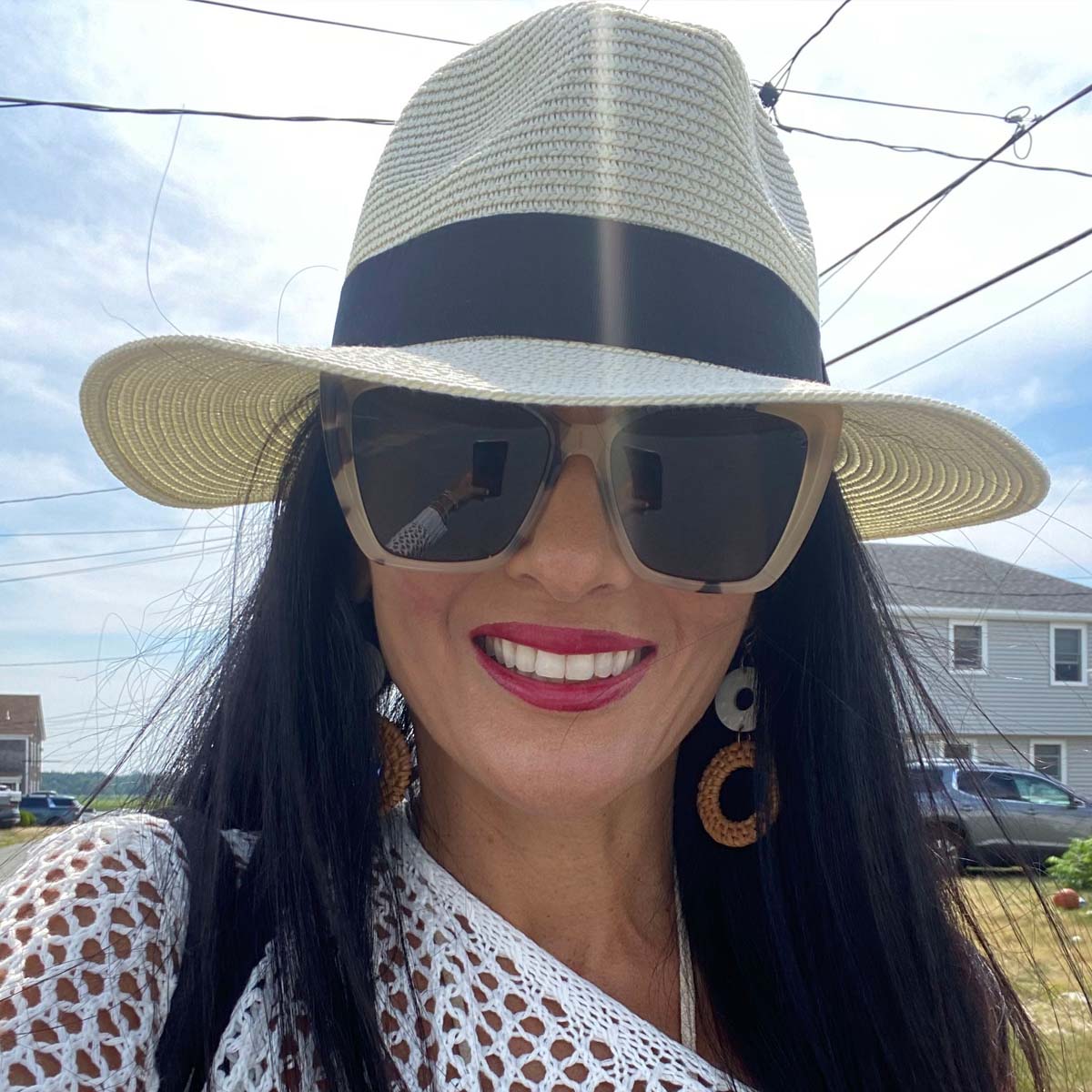Becky II Sunglasses — Cream Tortoise + Grey Polarized