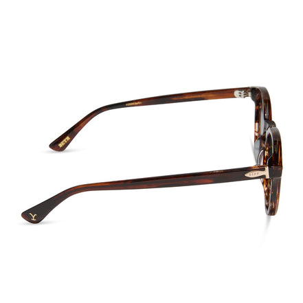 Beth Sunglasses — Warm Sequoia Tortoise + Montana Sky Polarized
