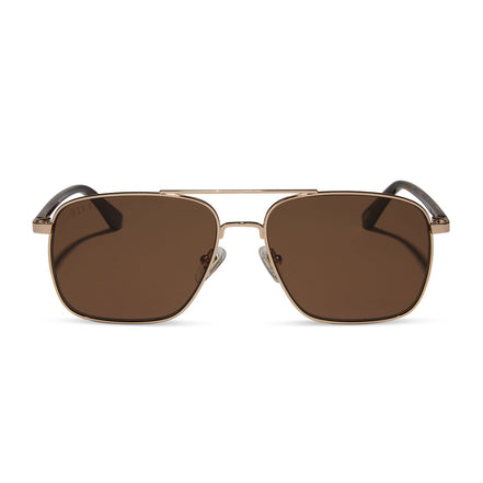 Rip Wheeler Sunglasses — Western Gold + Marbled Brown Polarized