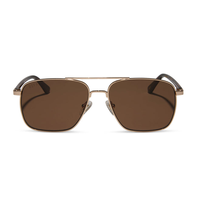 Rip Wheeler Sunglasses — Western Gold + Marbled Brown Polarized