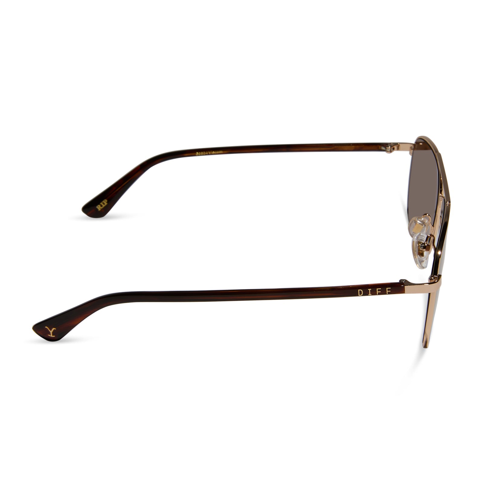 Rip Wheeler Sunglasses — Western Gold + Marbled Brown Polarized