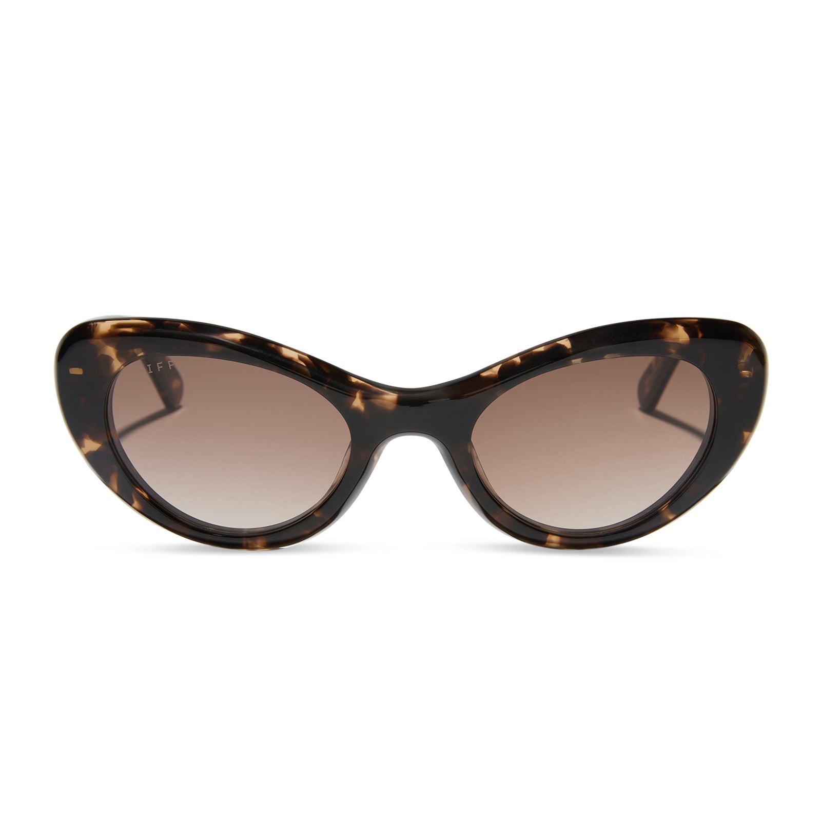 Zaria Sunglasses — Espresso Tortoise + Brown Gradient