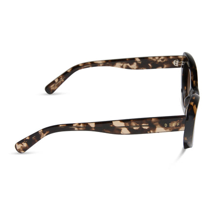 Zaria Sunglasses — Espresso Tortoise + Brown Gradient