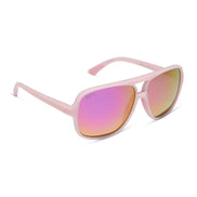 Hangtime Sunglasses — Matte Baby Pink + Pink Rush Mirror Polarized