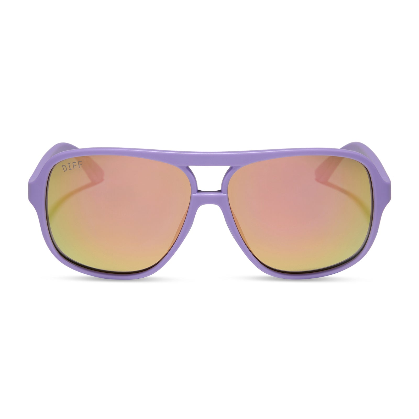 Hangtime Sunglasses — Matte Lavender + Sherbet Mirror Polarized