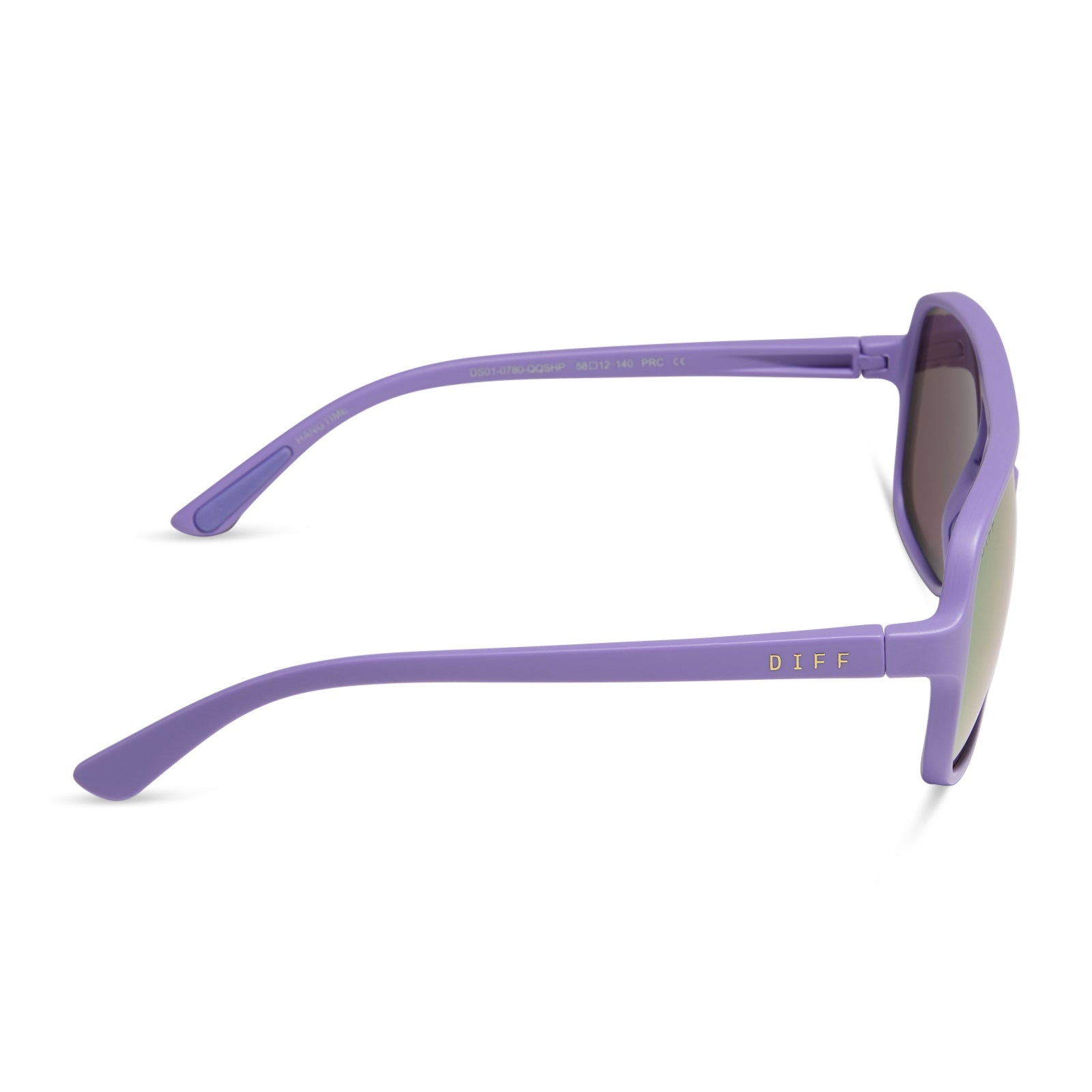 Hangtime Sunglasses — Matte Lavender + Sherbet Mirror Polarized