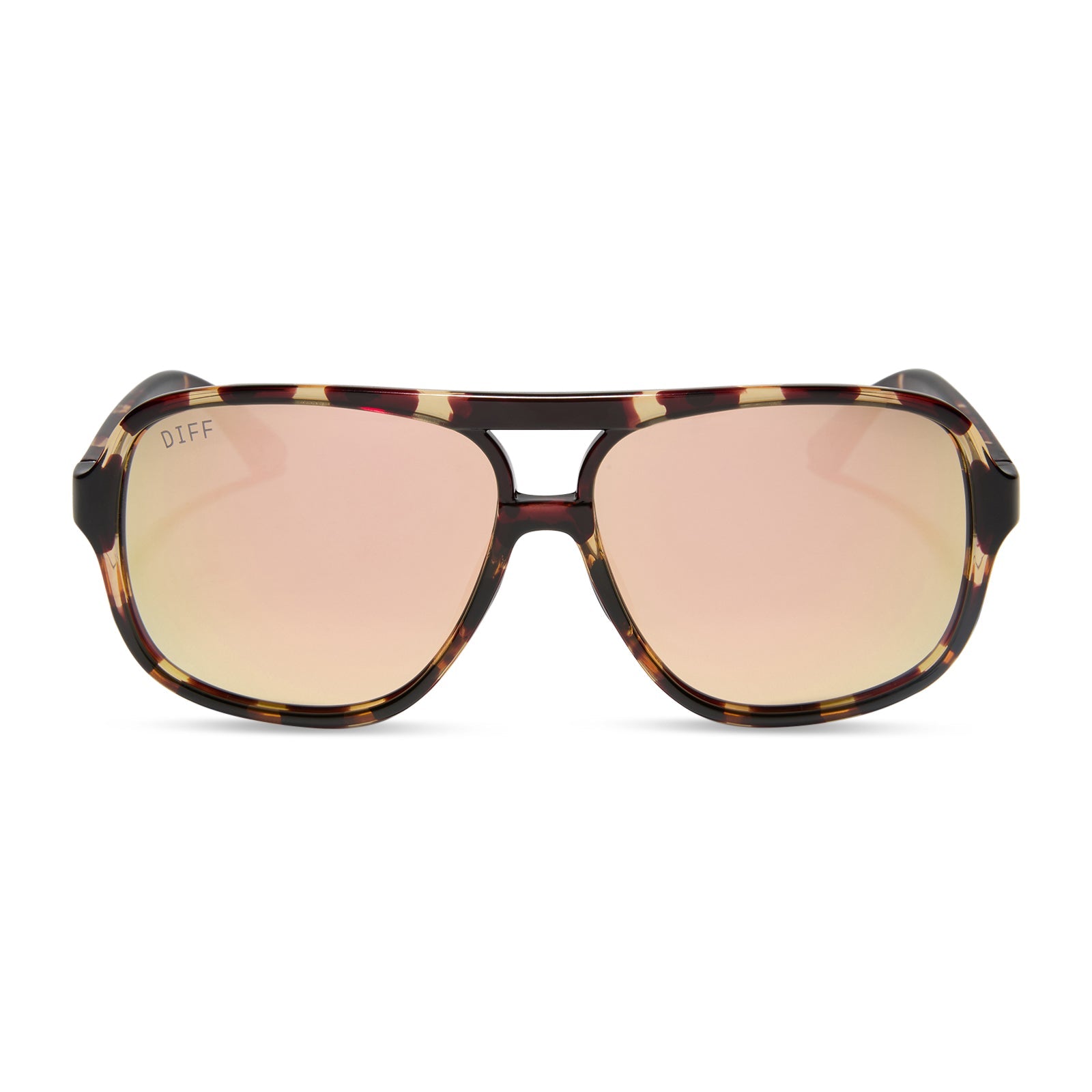Hangtime Sunglasses — Sport Tortoise + Champagne Mirror Polarized