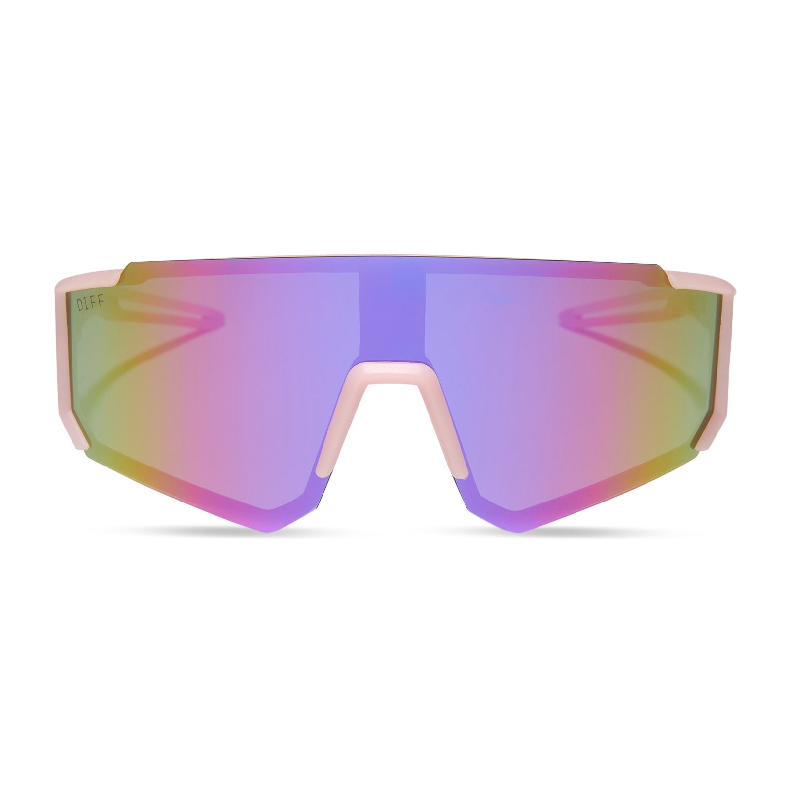 Heat Sunglasses — Matte Baby Pink + Pink Rush Mirror Polarized
