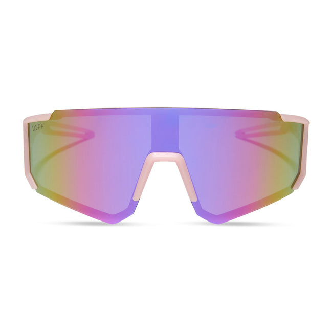 Heat Sunglasses — Matte Baby Pink + Pink Rush Mirror Polarized