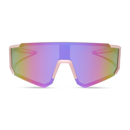 Heat Sunglasses — Matte Baby Pink + Pink Rush Mirror Polarized